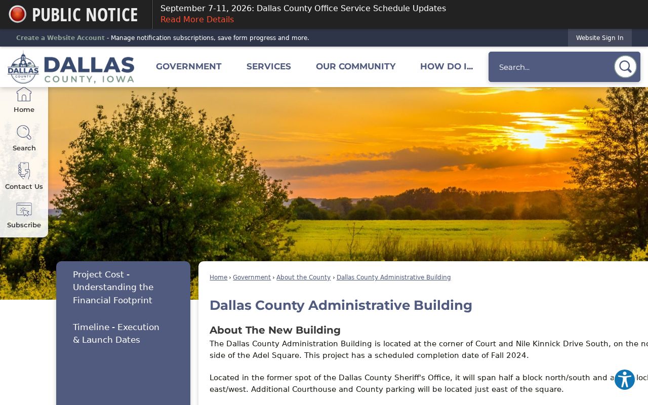 Dallas County bench warrant administrative building distinction