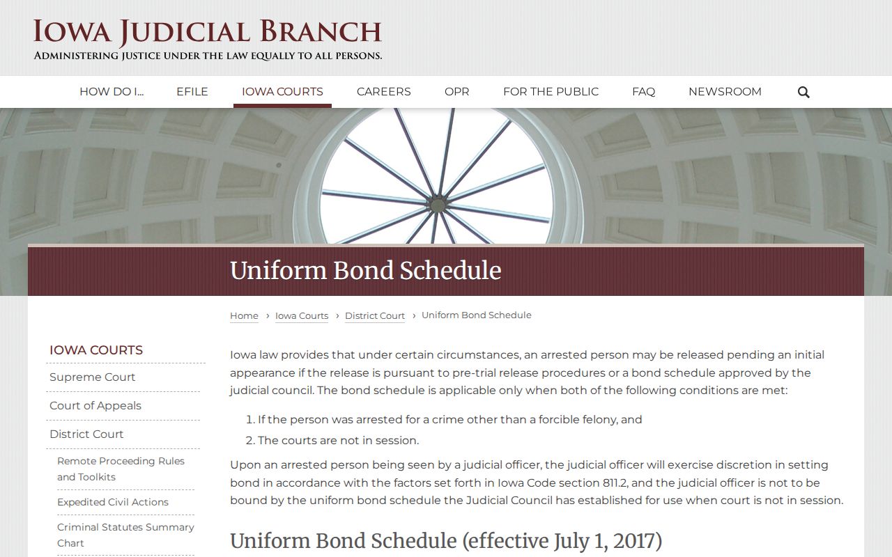 Dallas County arrest warrant state bond schedule limitations