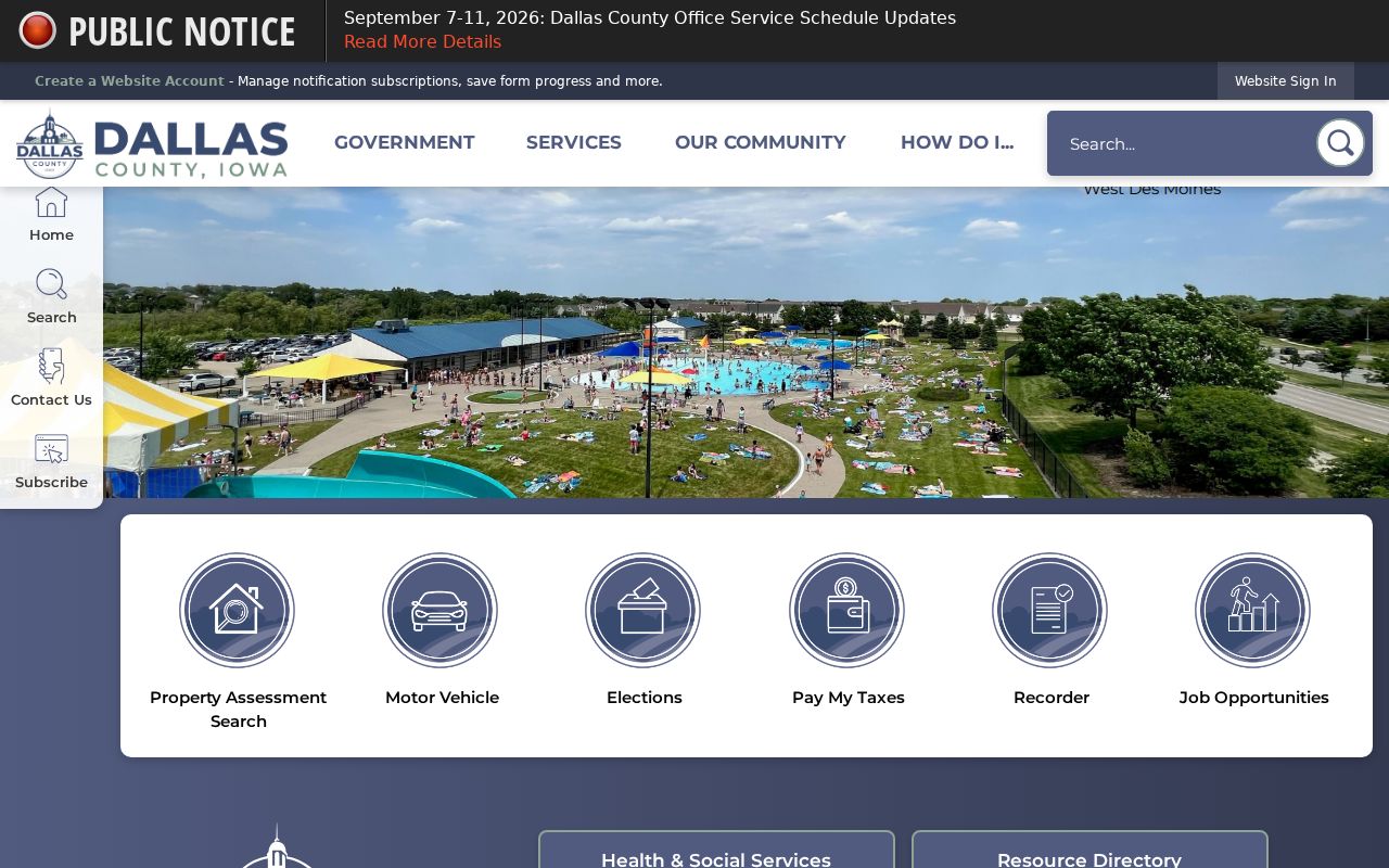 Dallas County warrant records county office directory